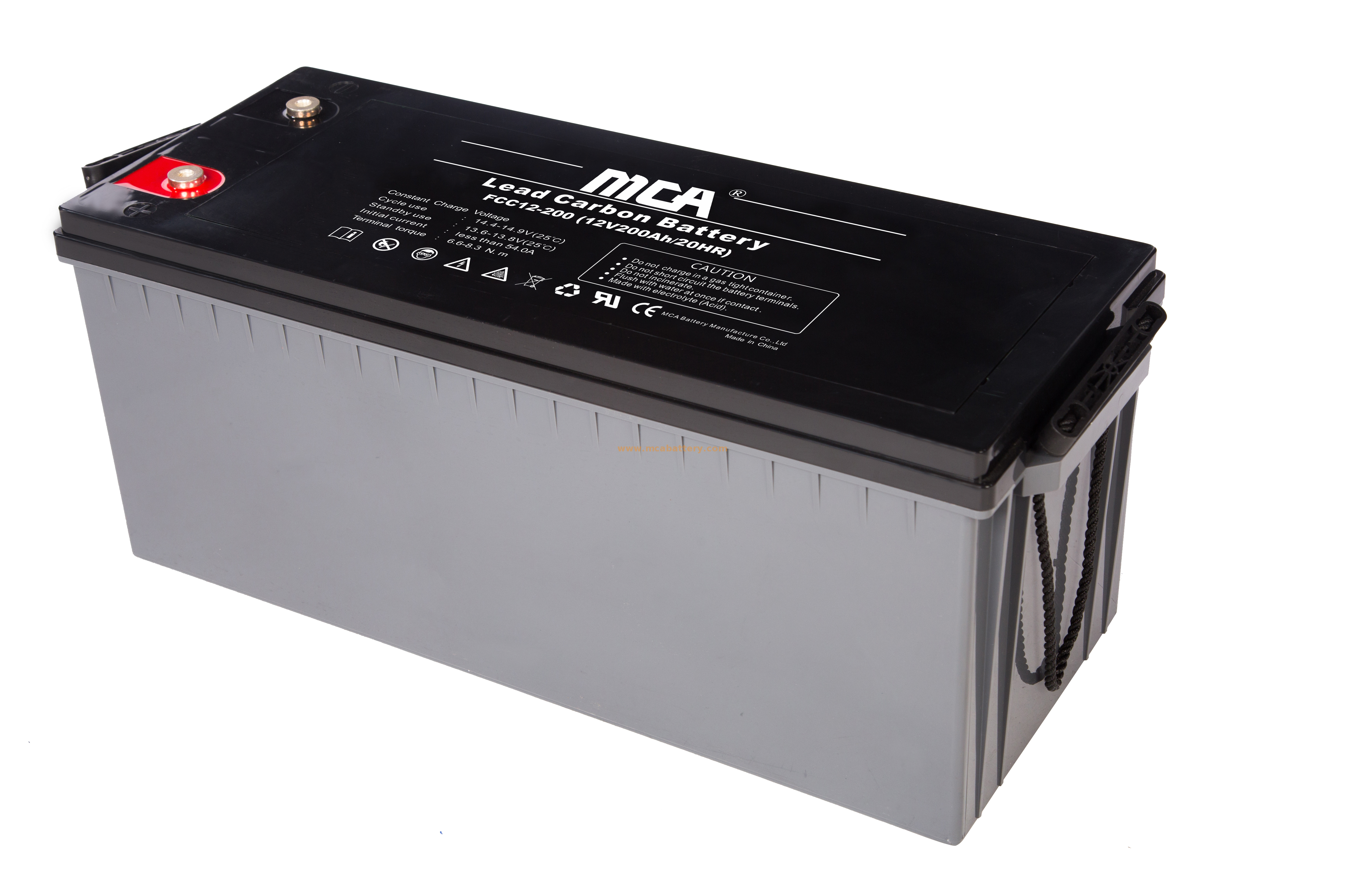 Telecom 12V 200ah Blei-Kohle-Batterie für Wechselrichter